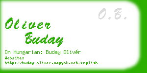 oliver buday business card
